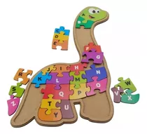 Quebra Cabeça Gigante Educativo Dinossauro Alfabeto Letras