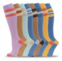 Fenglaoda 8 Pares De Calcetines De Compresión Para Hombres.