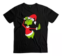 Polera Grinch Navidad Diseños Navideños Niño Niña Algodón 