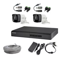 Kit Dvr Hikvision 8ch + 4 Cam 1080p + Fuente+ Cables / Hik