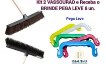 Kit2 Vassourão Odim 60cm C/cabo Robusto + Brinde Pegaleve6u 