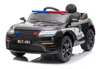 Carrinho Infantil Motorizado Elétrico Brinquedo Mini Policia Cor Preto