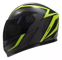 Casco P/moto Vertigo V32 Influence Amarillo/negro Mate T. M