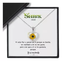 Shrek |collar Girasol Anillos Compromiso  Promesa Joyeria 