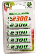 Pilas Baterías Recargables Aa 1.2v 2300mah Blíster X4 