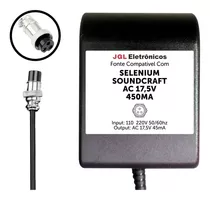 Fonte Ac 17,5v Para Mesa De Som Selenium Soundcraft 1202fx