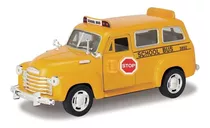  Ônibus Escolar Americano Carro De Coleção 13cm Miniatura