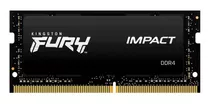 Memoria Ram Fury Impact Ddr4 Gamer Color Negro 16gb 1 Kingston Kf432s20ib1/16