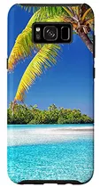 Funda Para Galaxy S8+ Palm Trees Paradise Beach Sun Patte-02