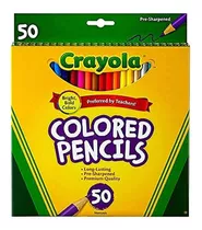 Lápices De Colores Crayola 50 Largos Calidad Premium Color Multicolor Color Del Trazo Multicolor