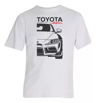 Remera Toyota Supra 5 Algodon Blanca