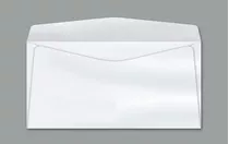 Envelope Ofício 114x229mm Branco S/rpc 63g Cx C/1000 Unid Cor Branco
