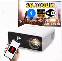 Video Beam 18.000 Lumens Con Wifi Y Bluetooth Tecnología Led