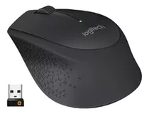 Mouse Logitech Sem Fio Cor Preta M280 Design Curvo Novo