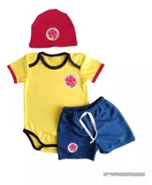 Mameluco Body Fútbol Selección Colombia Deporte Bebés 