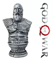 Kratos Busto, God Of War, 3d Estilo Metal, 12cm