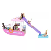 Barco Lancha Dos Sonhos Com Piscina Da Barbie - Mattel Hjv37