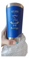 Copo Térmico Cerveja Abridor Personalizado Nome E Time Ofer Cor Azul Sua Logo