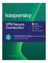 Kaspersky Vpn Ilimitada Secure Connection 5 Disp 1 Año 