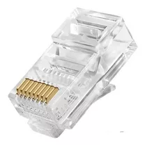 Conector De Red Rj45 Cat6 Bolsa 100 Unidades Terminal Rj45