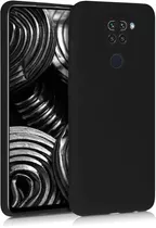 Carcasa Silicona Antihuella Para Xiaomi Redmi Note 9 +vidrio