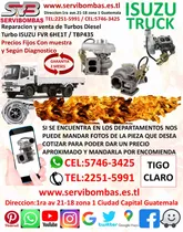 Turbos Isuzu Fvr 6he1t / Tbp435 Diesel Guatemala