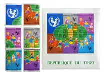 Togo Infantil, Serie Sc 411-16 + Bloque Unicef 61 Mint L8856