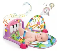 Gimnasio Piano Tapete Musical Y Luces Para Bebe+ Accesorios