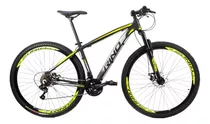 Bicicleta Aro 29 27v Rino Everest - Alivio 1.0 K7 + Trava Cor Preto/amarelo Tamanho Do Quadro 17