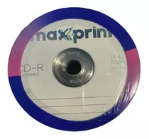 100 Cd-r Maxprint Logo 700 Mb 80minutos 52x Original  