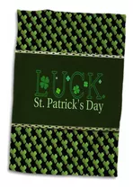 3d Rose Luck St. Patrick Day-shamrocks-toalla De Verde...