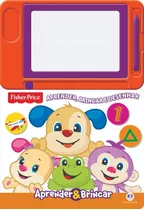 Livro Lousa Magnética Fisher Price Aprender Brincar Desenhar