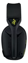 Headset Gamer Sem Fio G435 Logitech G Cor Preto/amarelo-fluorescente Luz Preto