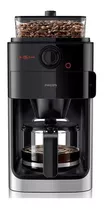 Cafetera Philips Hd7767/00 Con Molinillo 1,2 Litros Tio Musa Color Negro/metal