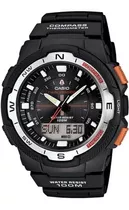 Reloj Original Casio® Brújula Termómetro 100 Mts W. R. Nuevo