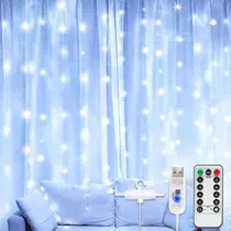 Cortinas Serie Luces 300 Led Decorativas Usb 8 Modelo 3x3m