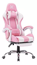 Silla Gamer Kuzler - Con Masajeador Lumbar Color Rosa