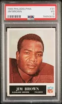 Tarjeta De Fútbol Jim Brown 1965 Philadelphia 31 Psa Calific