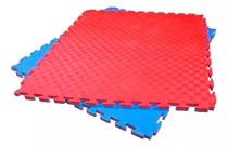 Tatami 2 Cm. 100 X 100 Cm Rojo / Azul. Pack 4 Unidades.