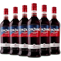 Aperitivo Cinzano Rosso Vermouth Americano Tragos - Pack X6