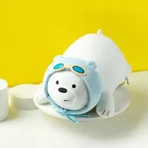 Miniso Peluche Polar Blanco Con Lentes We Bare Bears 38 Cm