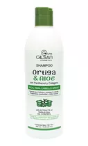 Shampoo Ortiga & Aloe Con Panthenol Y Colágeno Cabello Graso