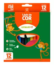 Kit 6 Caixas Lápis De Cor 12 Cores Mini Lembrancinha Leo&leo