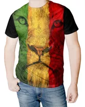 Camisa Camiseta Blusa Leão Reggae Animal Bicho 3d Full