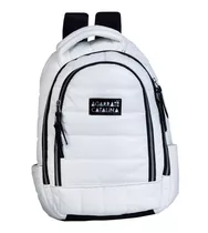 Mochila Urbana Agarrate Catalina Ac102 Color Blanco Diseño Liso 18l