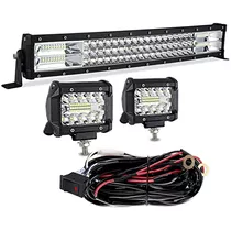 Led Light Bar 22 Inch 306w Triple Row Spot Flood Combo ...