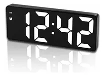 Reloj De Mesa  Despertador  Digital Gh0712l Reloj  Color Negro  110v