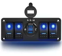 Nilight Panel De Interruptores Basculantes De 4 Bandas Con C