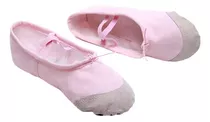 Zapatillas Media Punta Lona Y Gamuza Ballet Niña,yoga