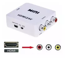 Convertidor Adaptador De Hdmi A Rca Video Version 1080p